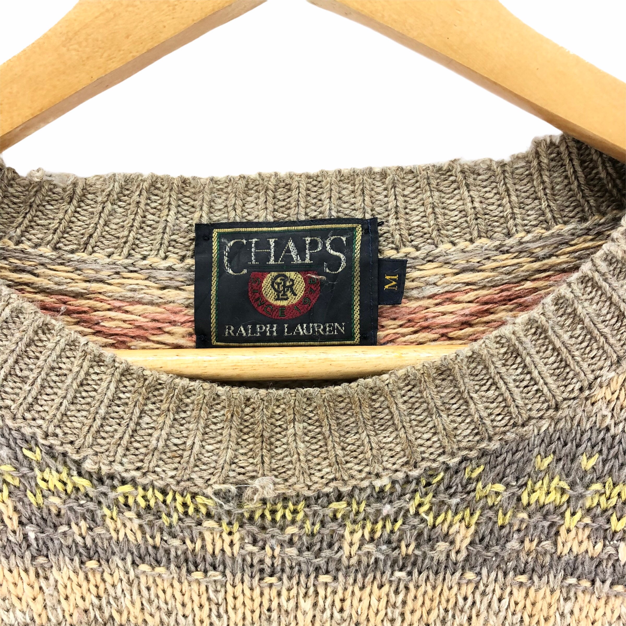 Vintage 80s Chaps Ralph Lauren Knitted Sweater Knitwear