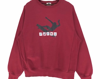 Vintage Modern Amusement Crewneck Sweatshirt Pullover Oversized Big Logo Streetwear Size XL