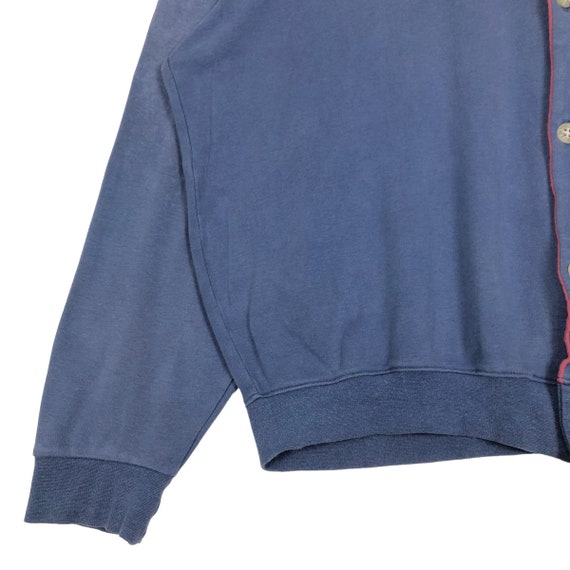 Vintage 90s Celine Paris Sweatshirt Button Up Swe… - image 3