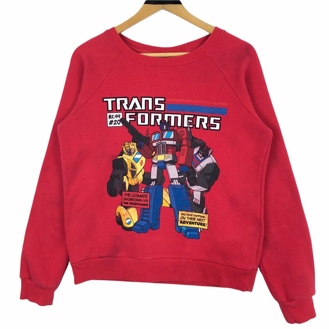 Forever 21 X Transformers Crewneck Sweatshirt Pullover Big Logo Streetwear Washable Dirts Stains Optimus Prime Bumblebee Jazz Size S Etsy