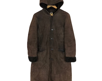 Vintage A.P.C Wool Blend Overcoat Made in France Navy Blue