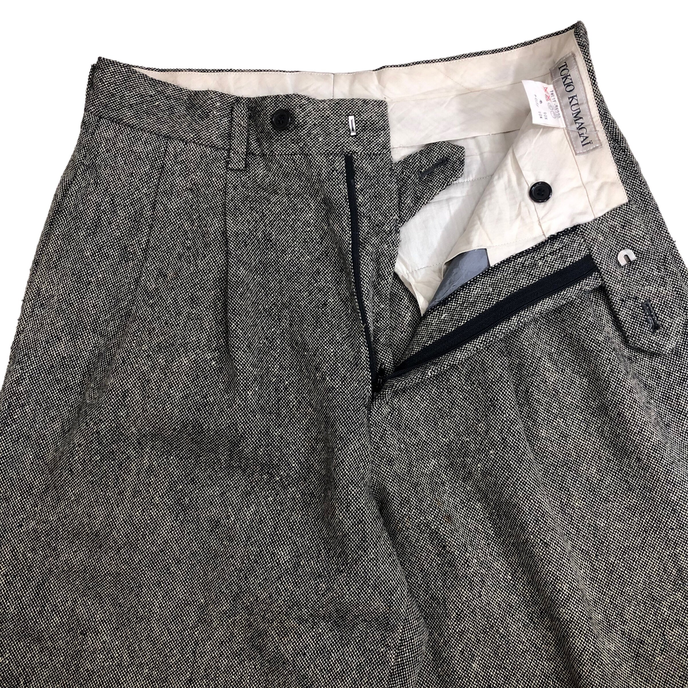 Vintage 80s Tokio Kumagai Wool Trousers Made in Japan Casual Pants