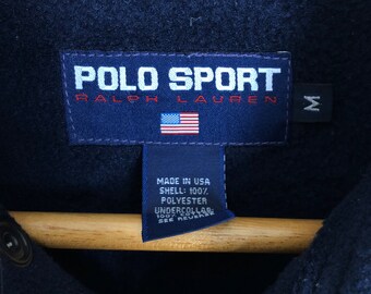 Vintage 90s Polo Sport Ralph Lauren Fleece Jacket - Embroidered