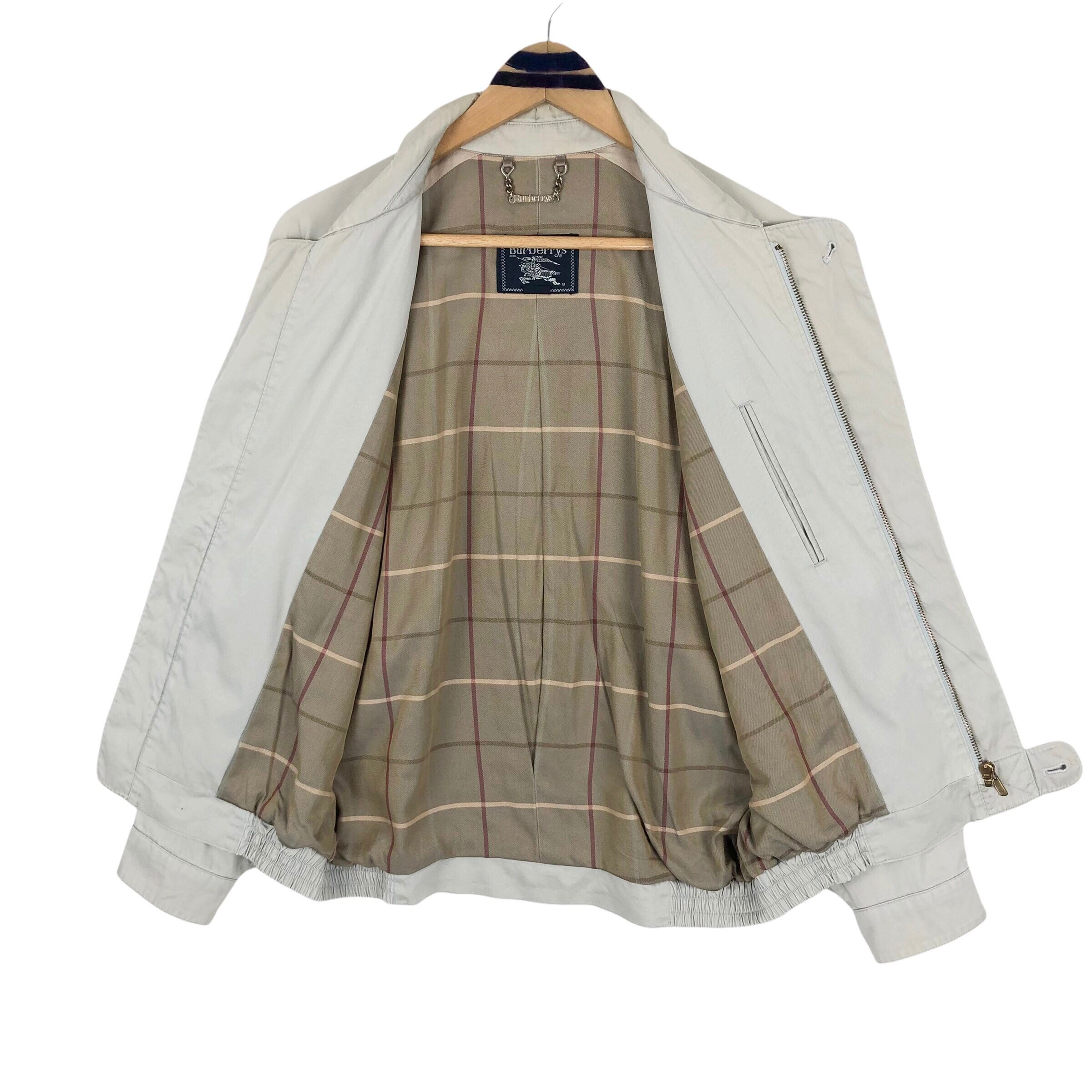 Vintage Burberrys of London Harrington Jacket Tartan Lining Vintage Burberrys of London Harrington Jacket Tartan Lining