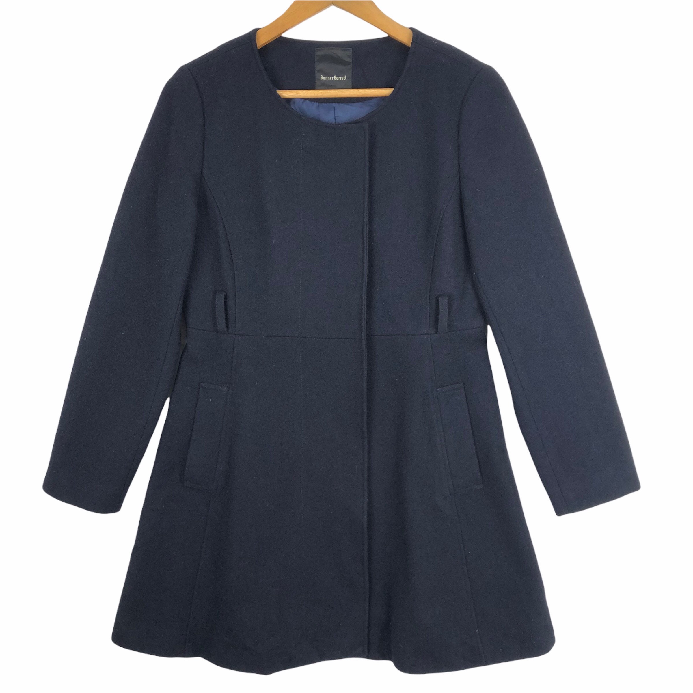 Banner Barrett Wool Melton Flare Coat - Japanese Designer Size 38 