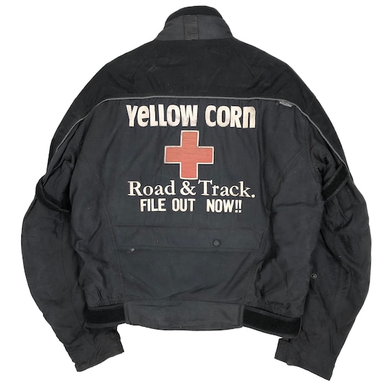 Vintage 90s Yellow Corn Motor Sports Equipment Tokyo Vintage 90s Yellow Corn Motor Sports Equipment Tokyo