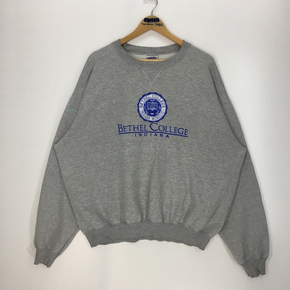 Vintage 90s Bethel College Indiana Crewneck Sweatshirt Pullover