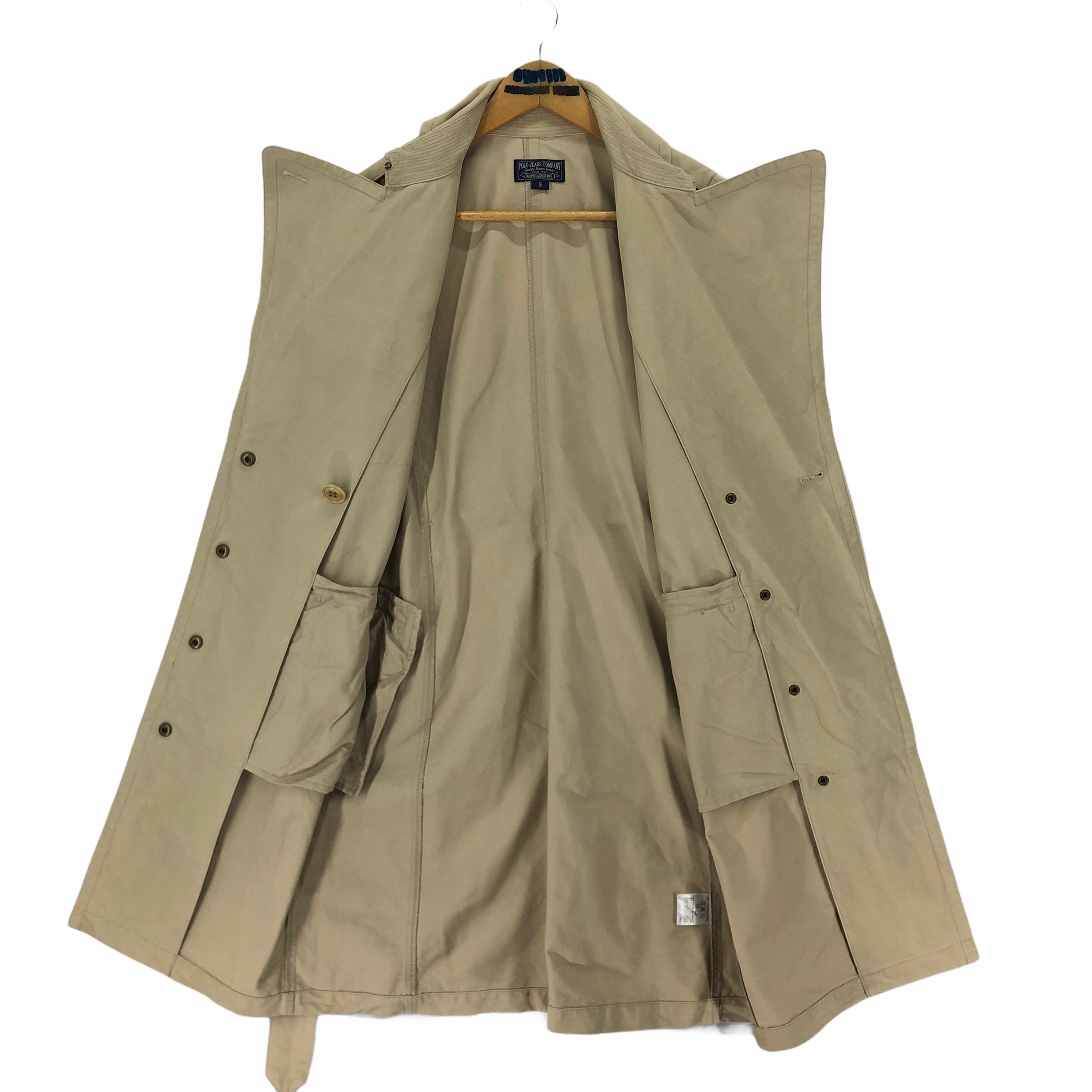 Vintage Polo Jeans Company Ralph Lauren MFG Denim Trench