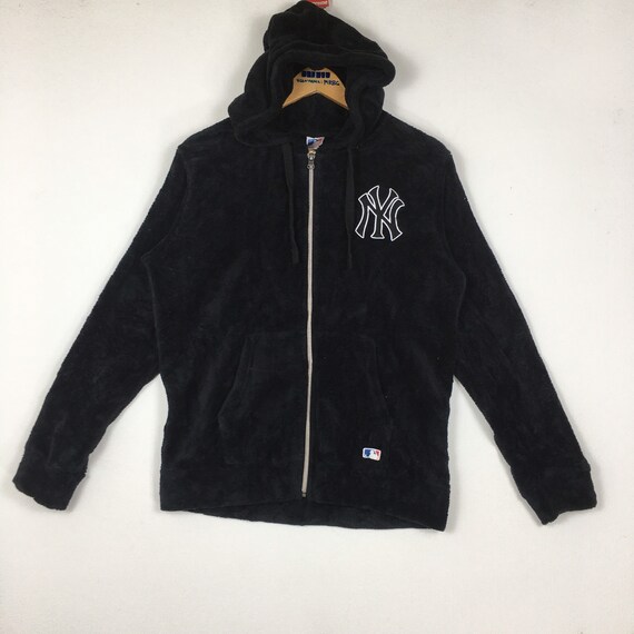 Vintage 90s New York Yankees MLB Fleece Jacket Etsy