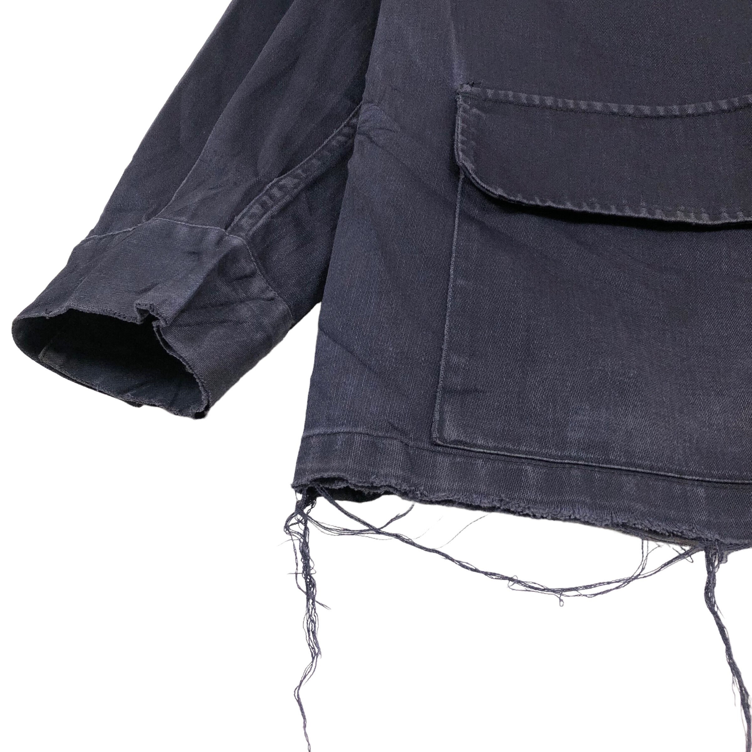 Vintage 90s A.P.C. Navy Cotton Parka Jacket - French Designer