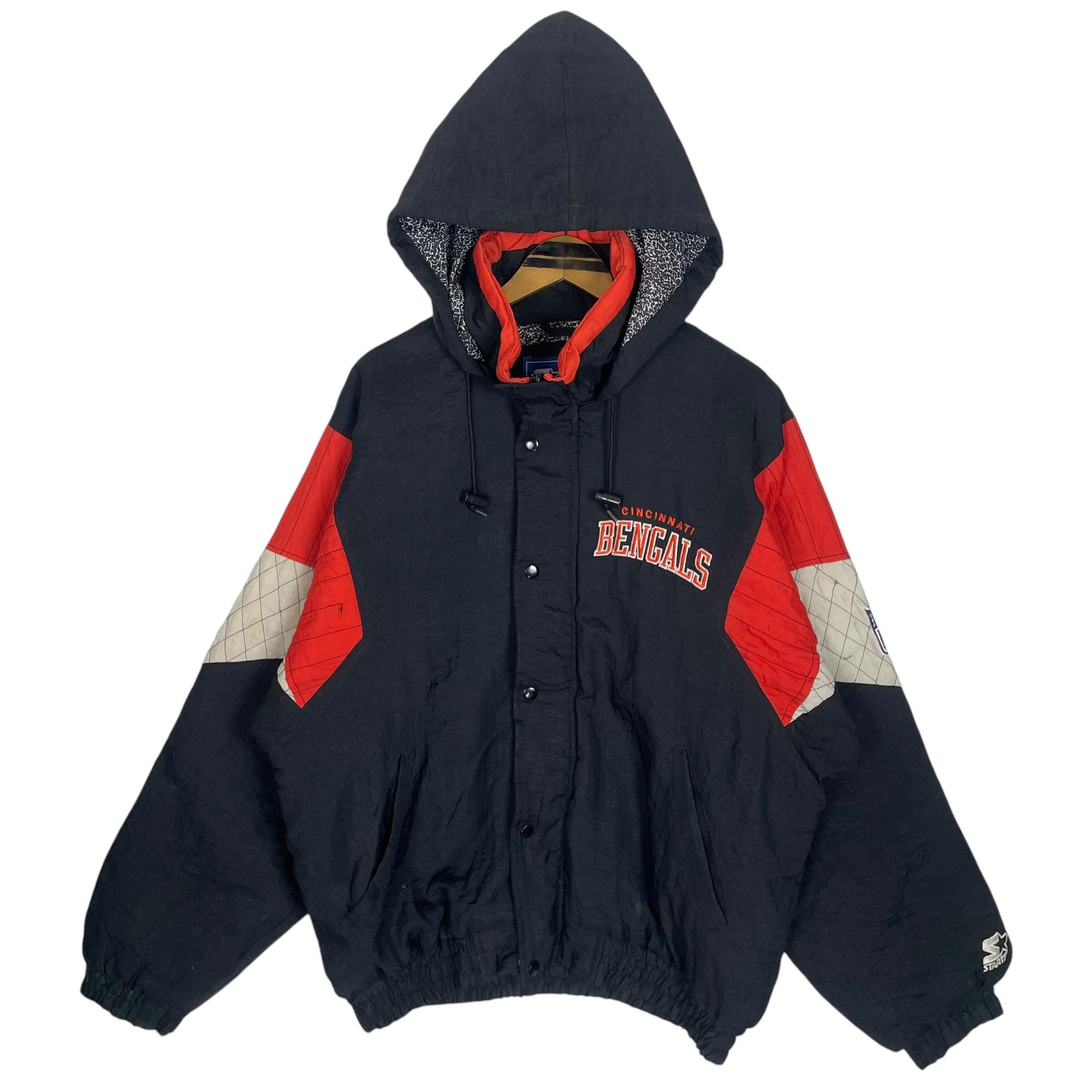 Vintage 90s Cincinnati Bengals Starter Windbreaker: Big Logo