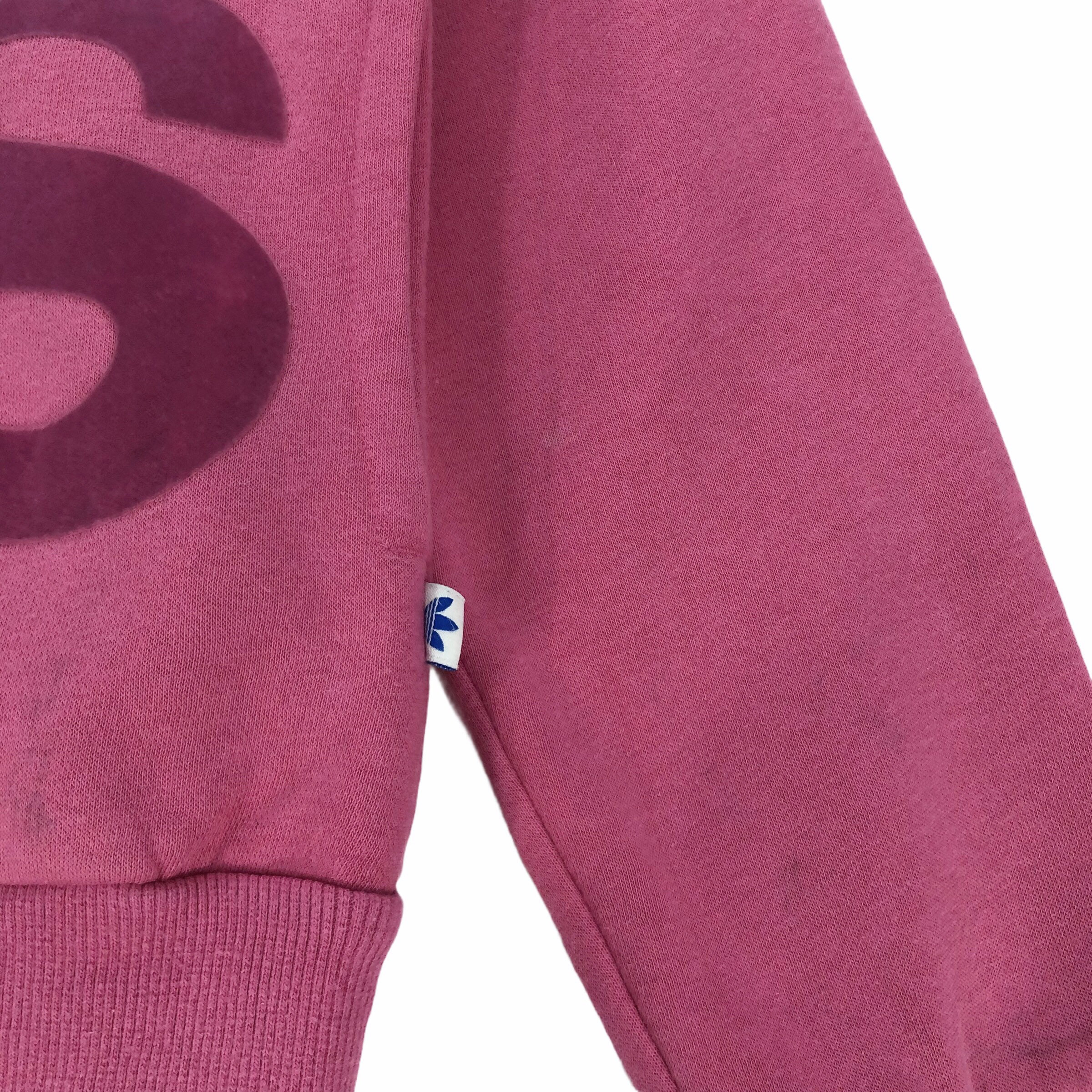 Adidas Original Zip up Sweater Hoodie Sweatshirt Big Logo