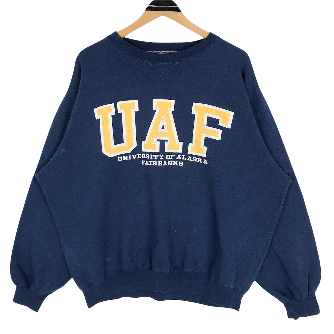 Vintage 90s University of Alaska Fairbanks Crewneck Sweatshirt (XL)  Denmark