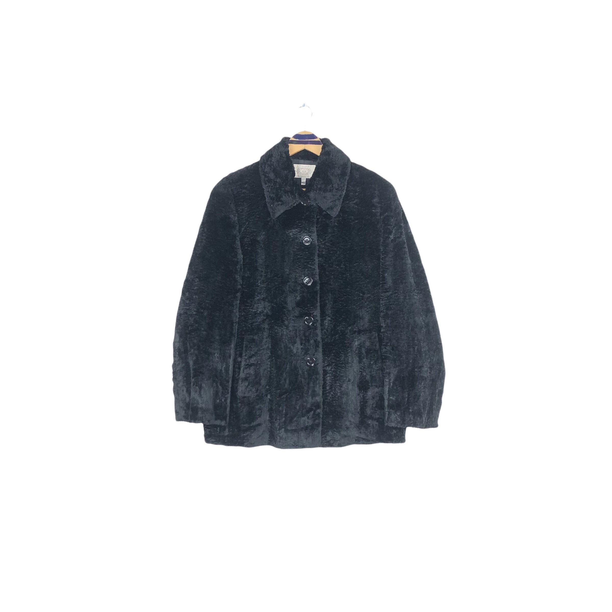 Vintage 90s Armani Jeans Fur Velvet Jacket COD K5K51P1