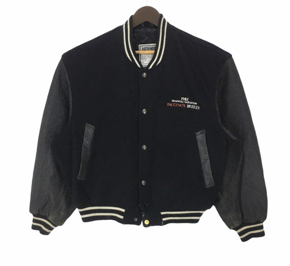 Vintage Paccino Leather Varsity Jacket