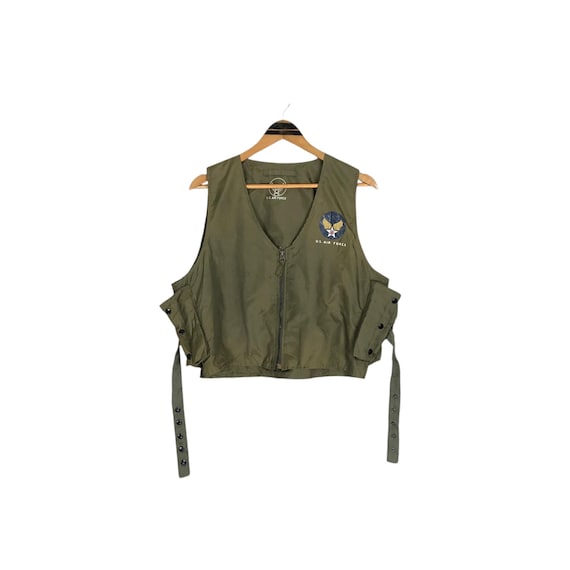 Vintage 90s US Air Force Tactical Vest: Small Logo Streetwear