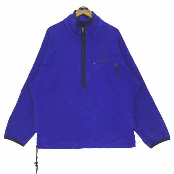 Vintage 90s Nike ACG Fleece Jacket Half Zipped Sweater Pullover
