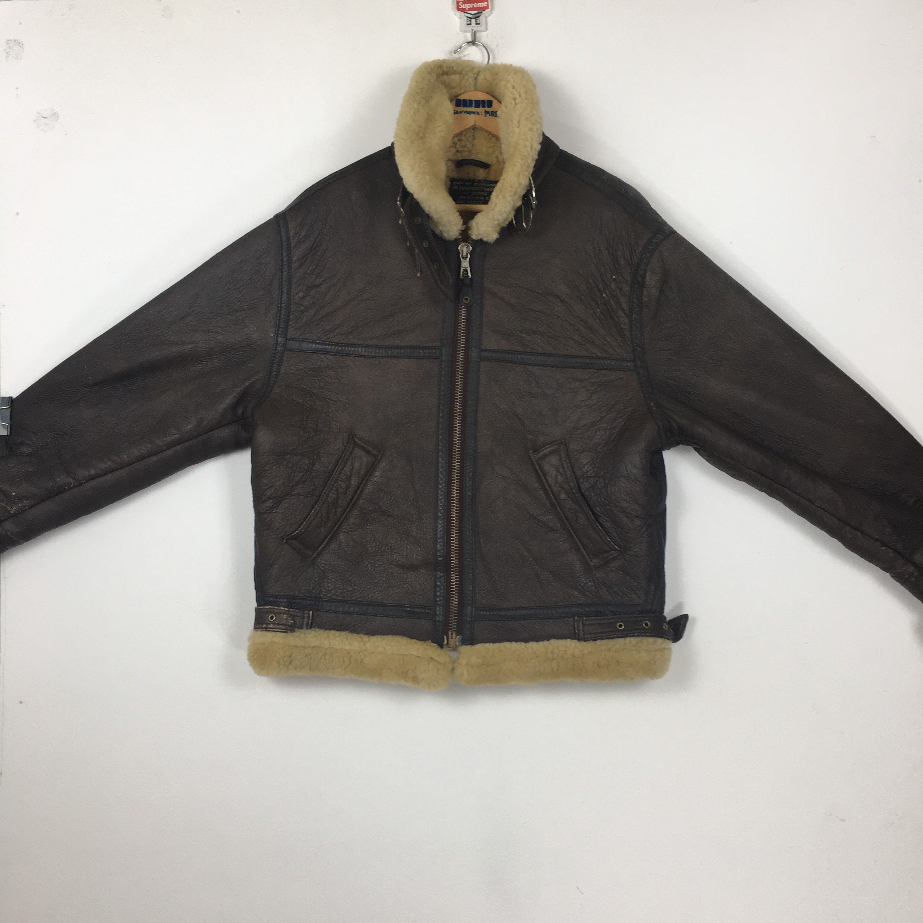 vintage B-3 leather flight jacketnmcstore