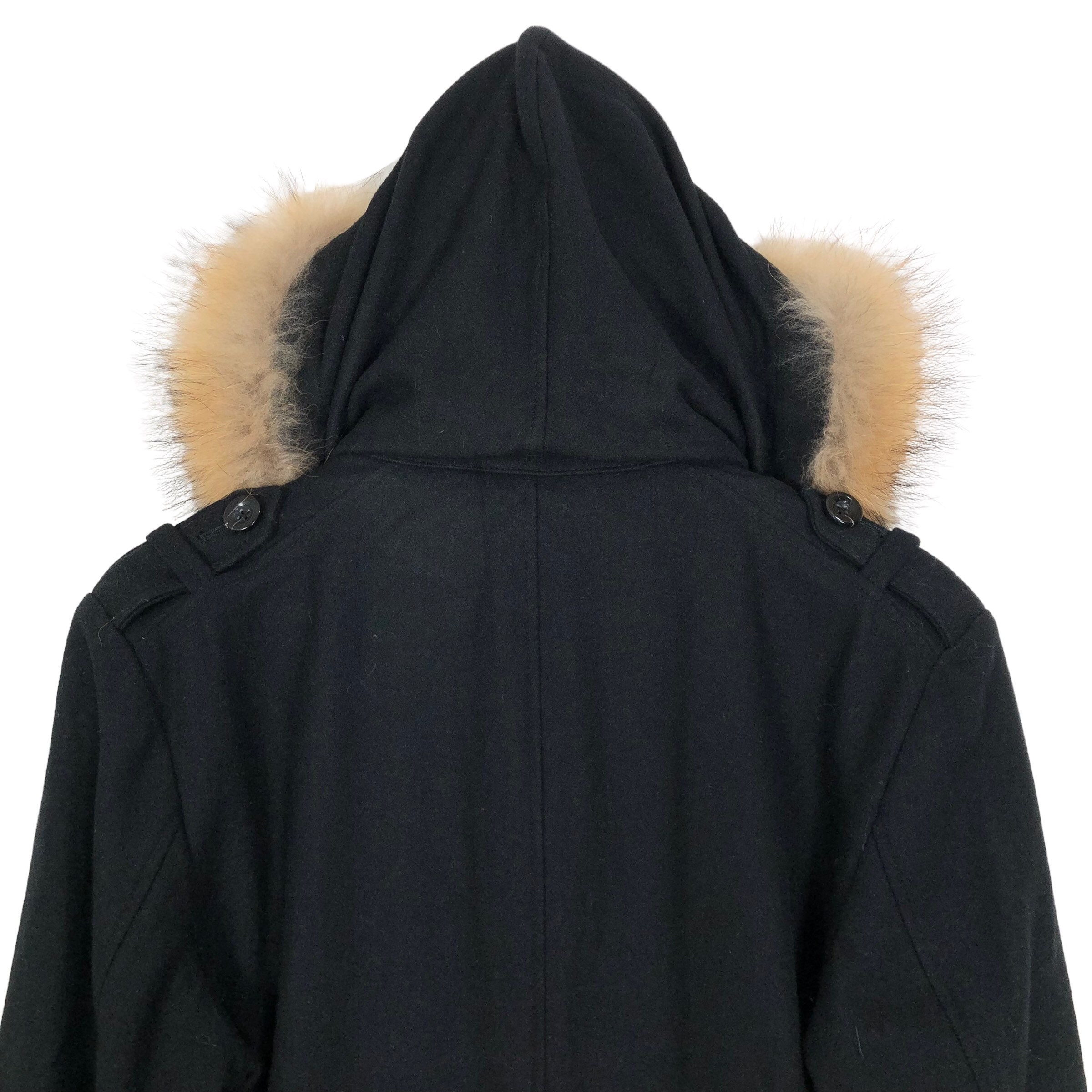 PPFM Wool Fur Hooded Jacket Full Zip Detachable Hoodie Peyton - Etsy