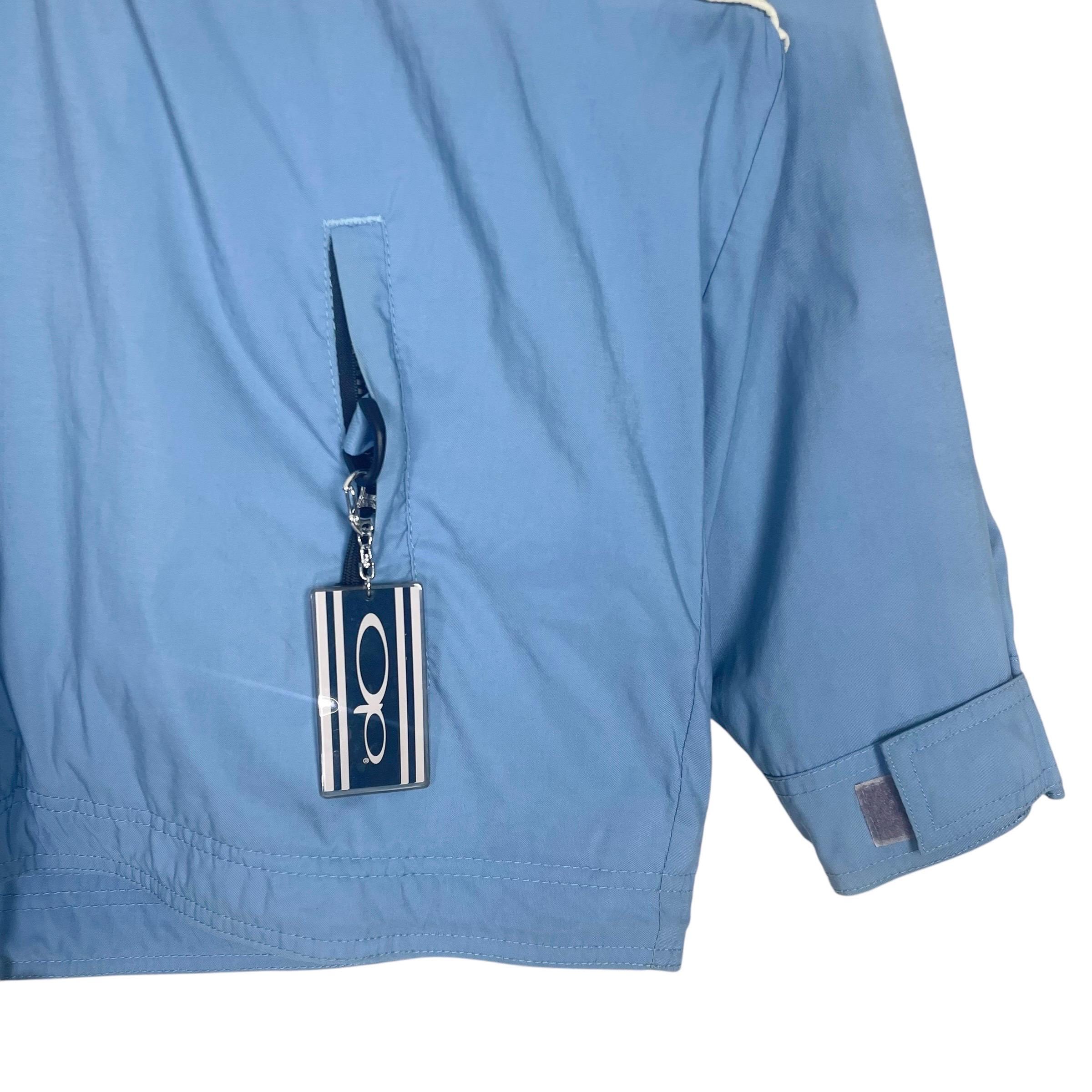 Vintage 90s Ocean Pacific Anorak Jacket: Embroidered Logo, Light 