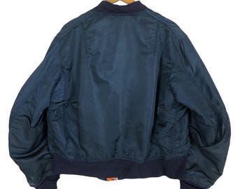 90's US ARMY MA-1 model Intermediate 稀少 Vintage 90s Reversible Bomber Jacket Medium Type MA1 Flyer