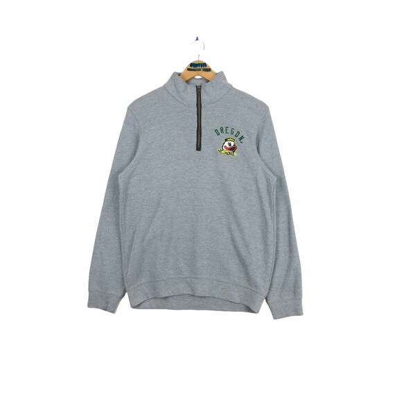 Champion X University of Oregon Ducks Football Turtleneck Sweatshirt Pullover Quarter Zipped Embroidery Small Logo NCAA Collegiate Size S Etsy UK