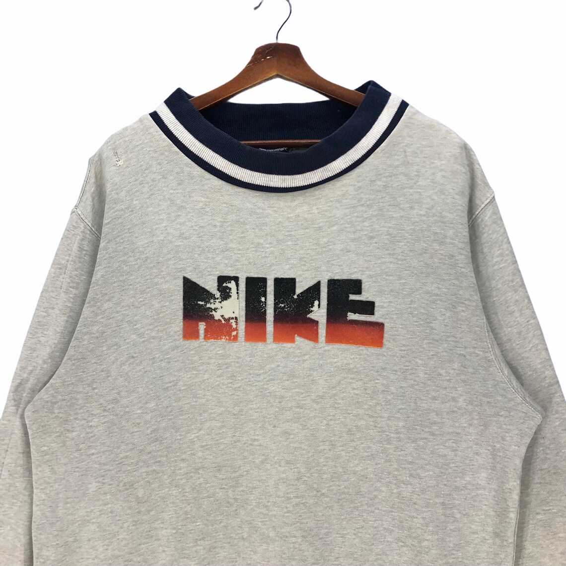 Vintage Nike Sweatshirt Spell Out Big Logo Iron on Patch - Etsy UK