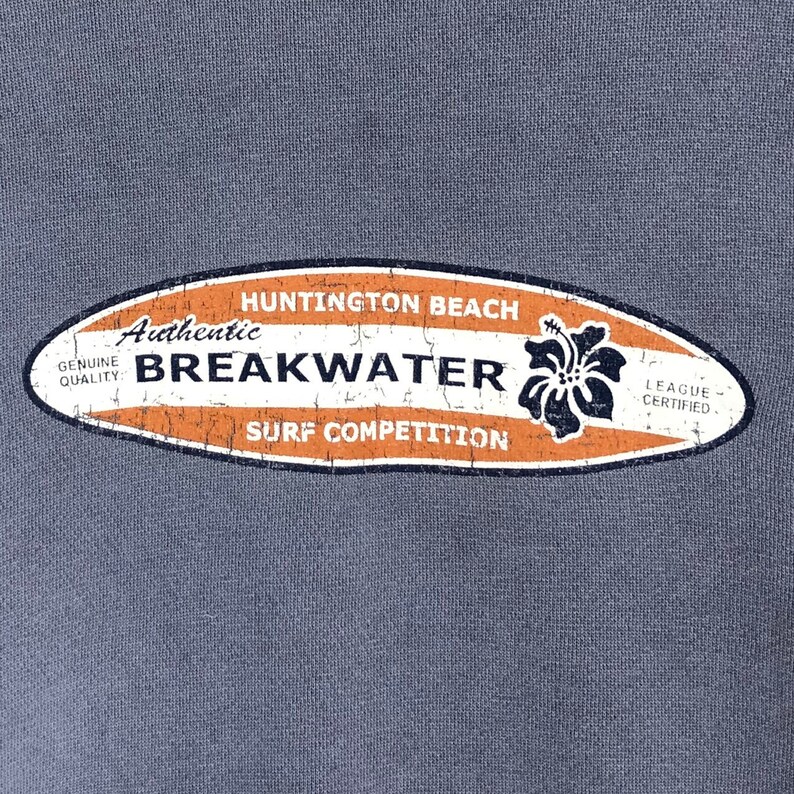 Vintage Huntington Beach Crewneck Sweatshirt Pullover Sweater Small Logo Oversized Mcintosh