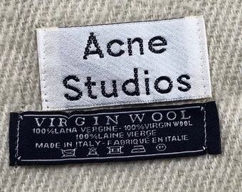 Acne Studios VIRGIN WOOL ストール ACNE STUDIOS OVERSIZED VIRGIN WOOL SCARF. – SEVENUES.