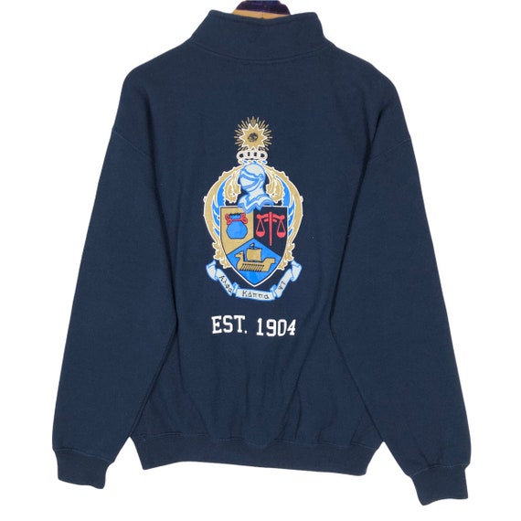 Vintage Alpha Kappa Psi Mock Neck Sweatshirt Univ… - image 1