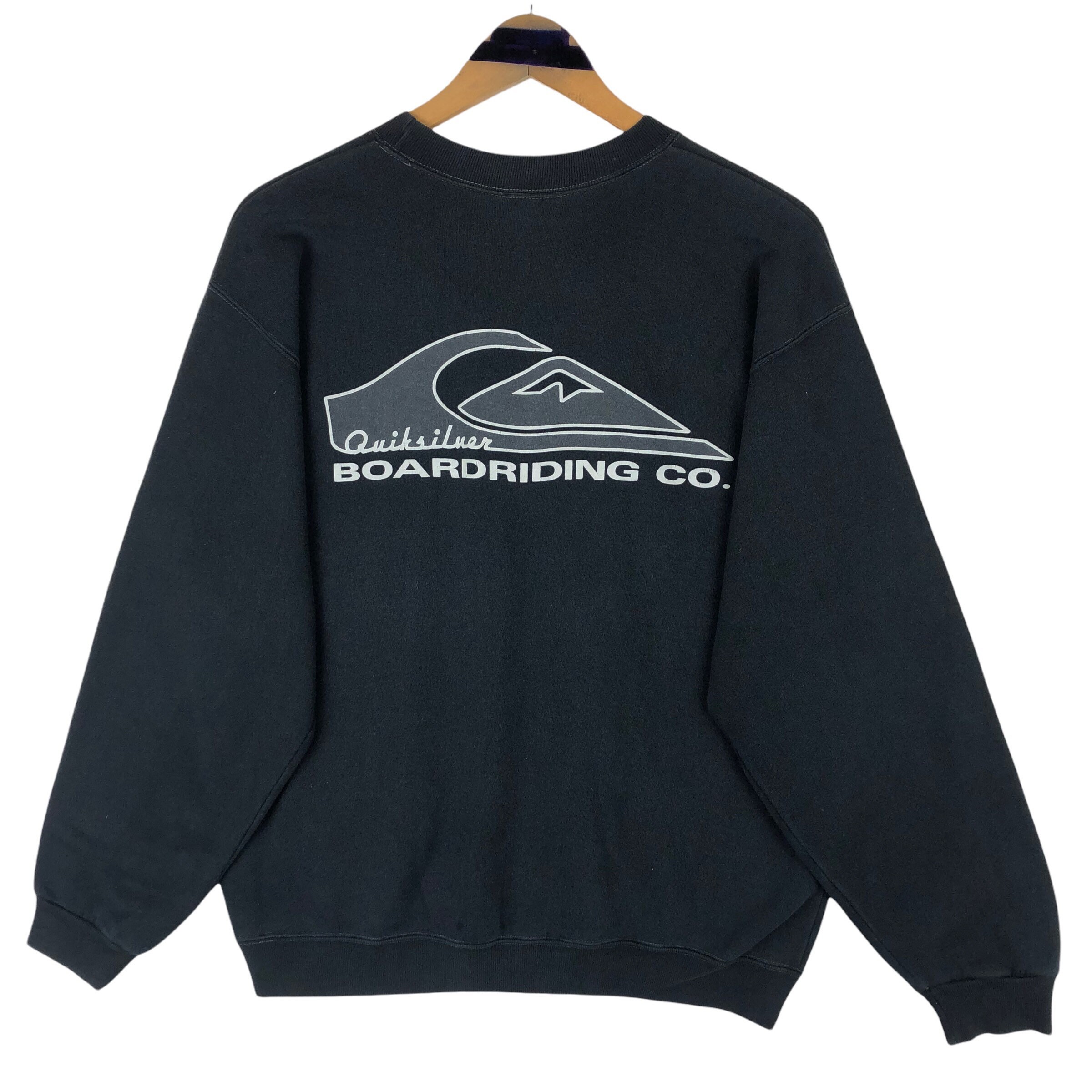 Vintage Quiksilver Boardriding Company Crewneck Sweatshirt Vintage Quiksilver Boardriding Company Crewneck Sweatshirt