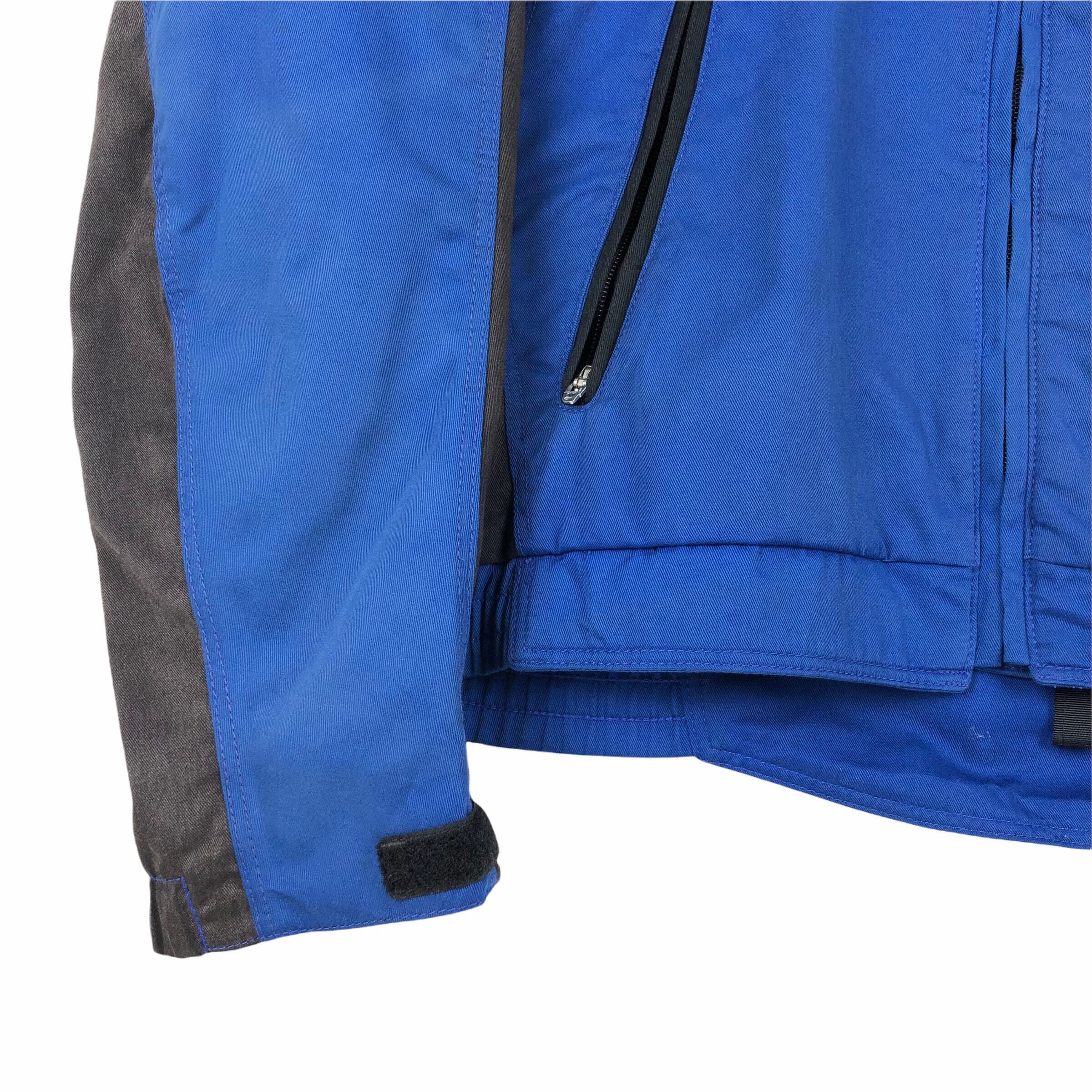 Vintage Goldwin Motorcycle Jacket: Blue Rider Jacket, Big Logo