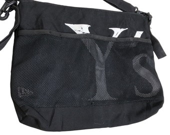 Yohji Yamamoto Black Flap Messenger Bag Yohji Yamamoto