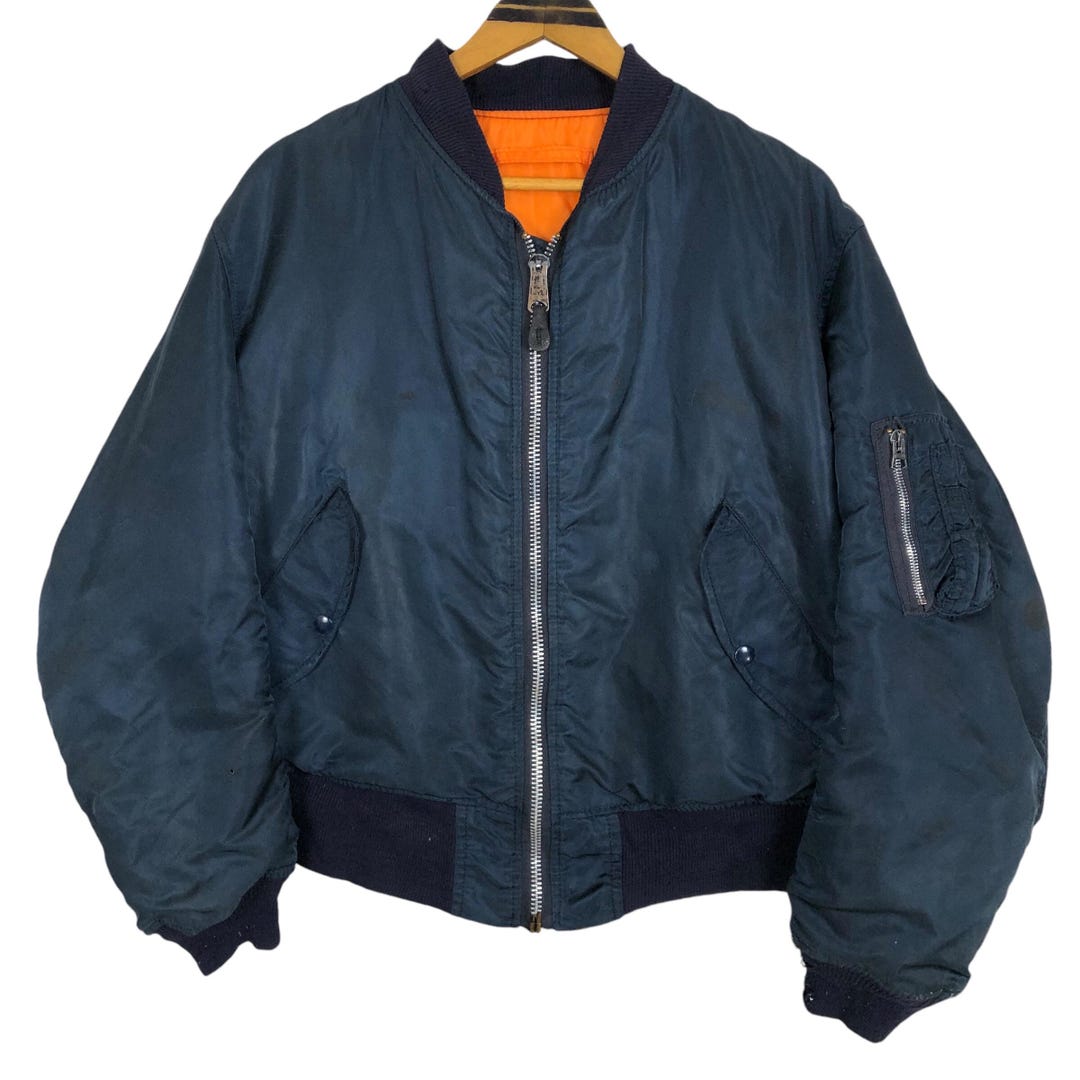 Vintage 90s Alpha Industries MA-1 Bomber Jacket Flight Vintage 90s Alpha Industries MA-1 Bomber Jacket Flight