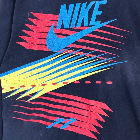 Vintage 90s Nike Swoosh Crewneck Sweatshirt Pullo… - image 6