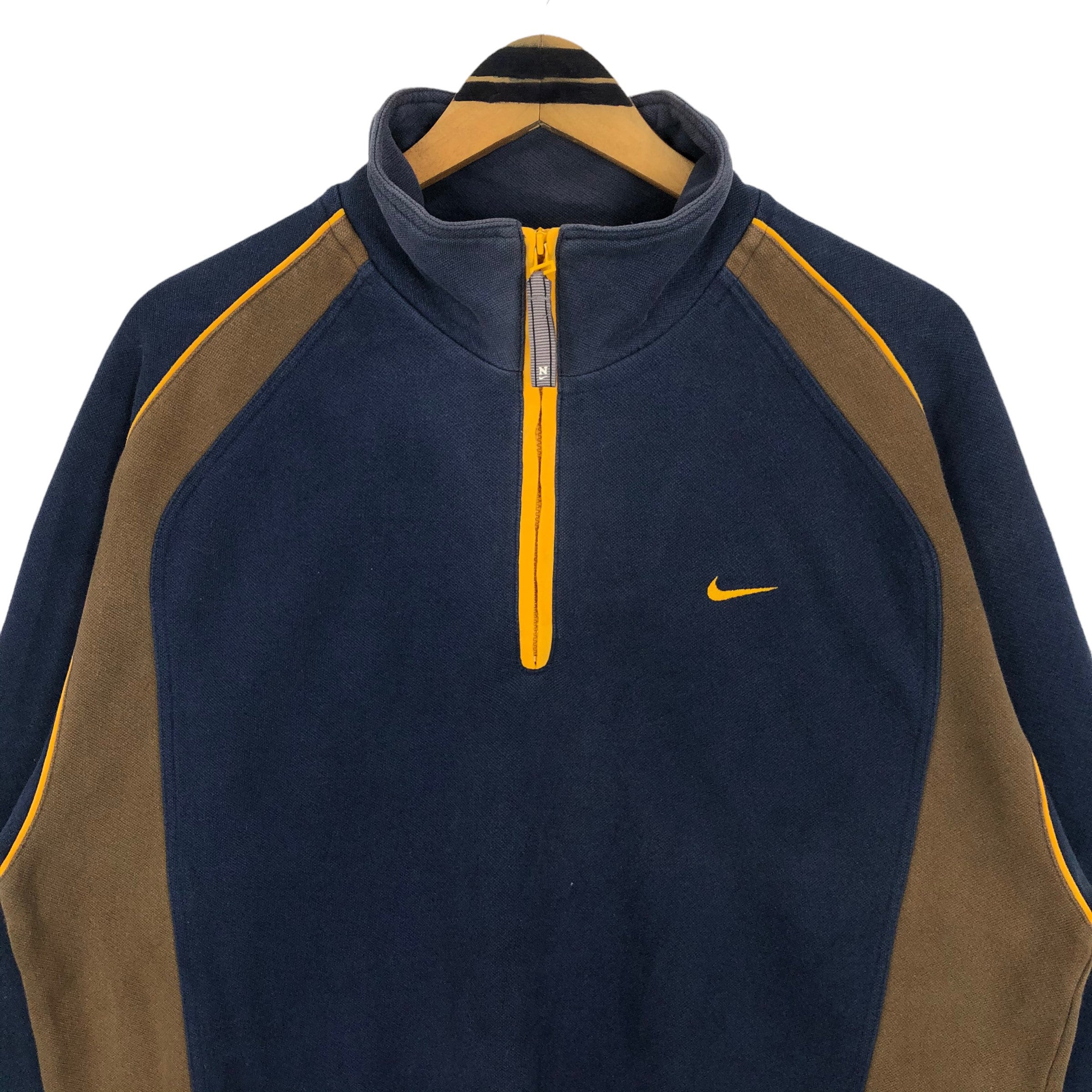 ぽ*こ様 90s College logo half zip sweat shi 90 Logo Half-Zip Sweat – YZ