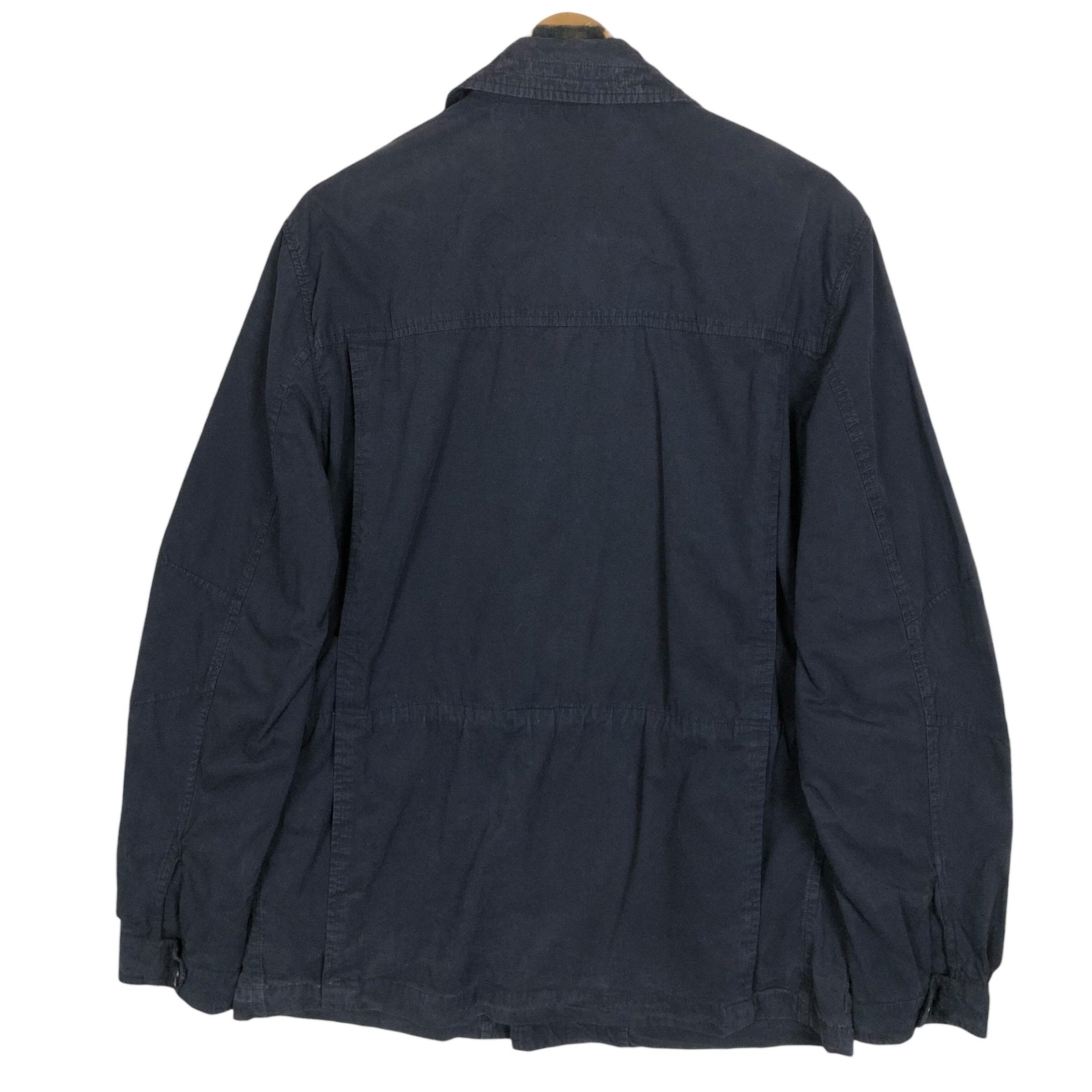 Vintage Zegna Sport Jacket Navy Military Style Light Jacket Made
