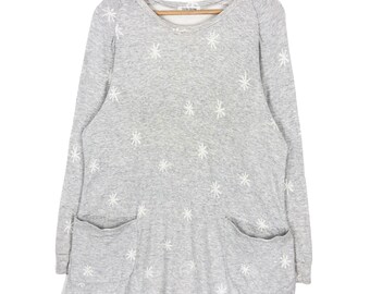 Vintage Y's For Living Sweatshirt: Japanese Designer Pullover with Star Pattern, Size S