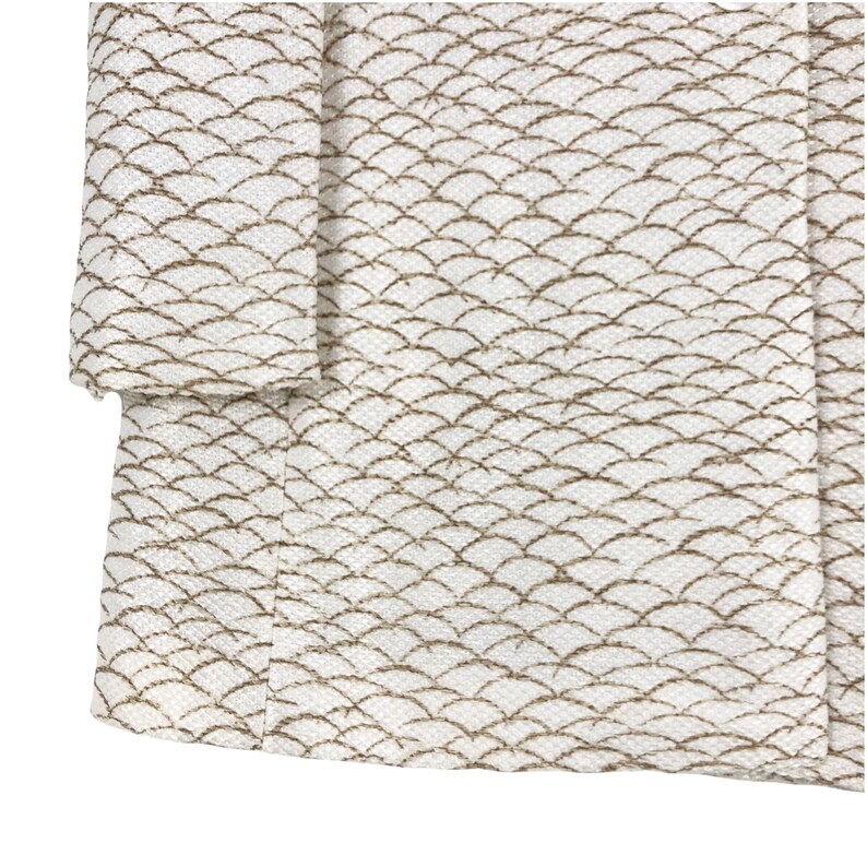 Genny Viscose Blazer Fish Scale Pattern Single Breasted Two Etsy