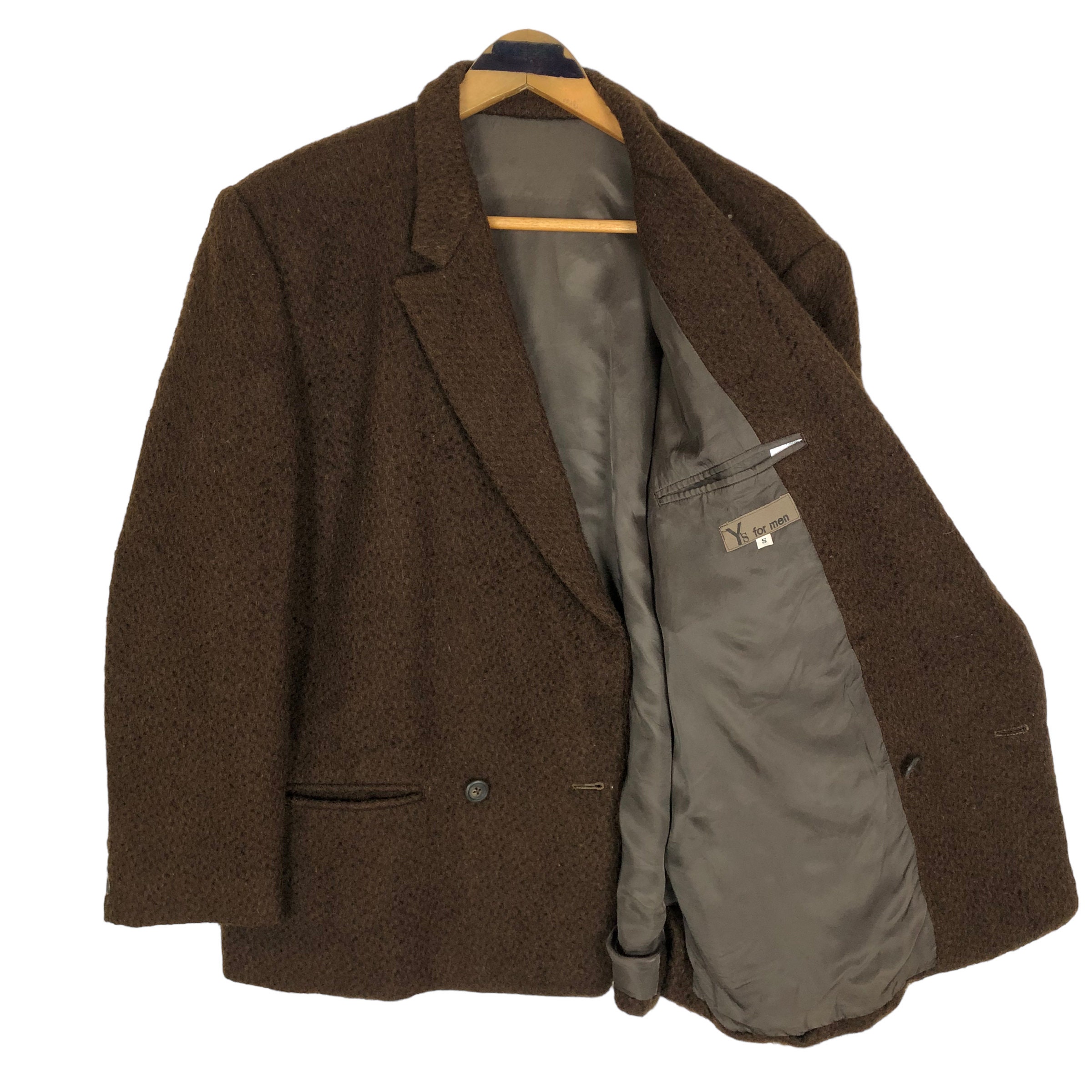 Y's For Men wool gabardine blazer 茶タグ　2 il_fullxfull.5219381884_fn9v.jpg
