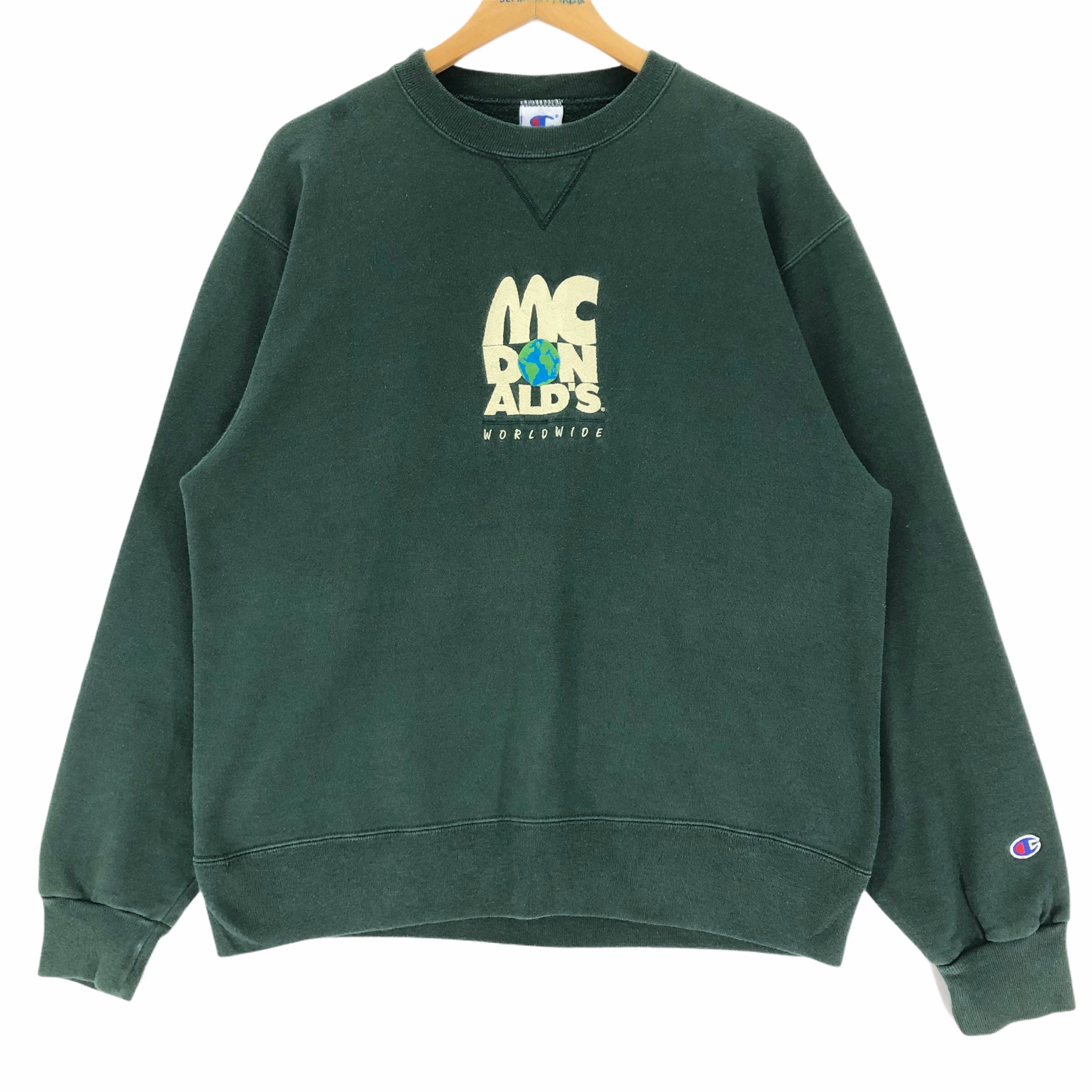 Vintage 90s Champion X Mcdonalds Worldwide Crewneck Sweatshirt 