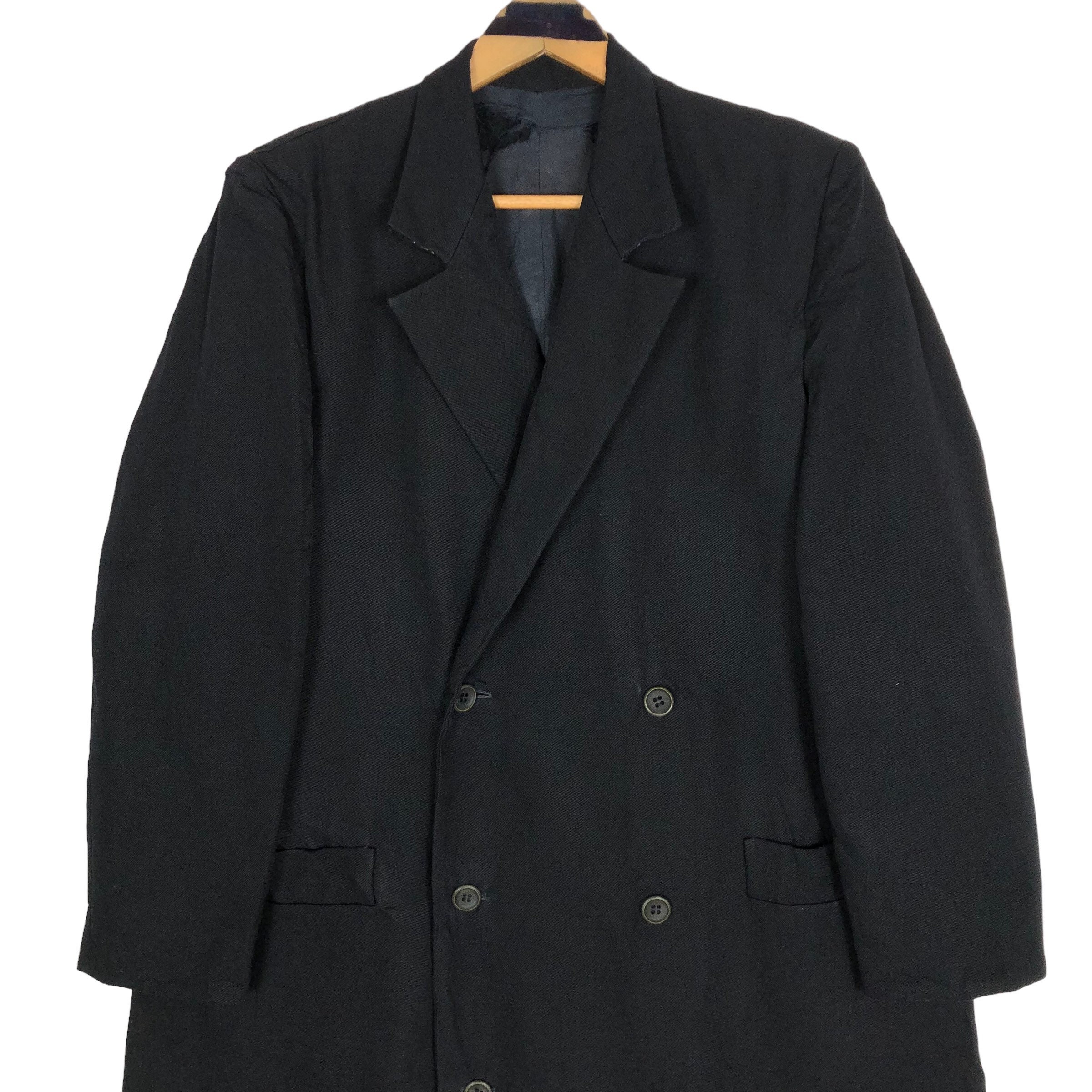 1980’s Y’s yohji yamamoto vintage coat Vintage 80s Y's Yohji Yamamoto Double Breasted Trench Coat