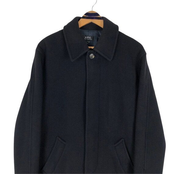 A.P.C Wool Topcoat Overcoat APC Rue Madame Paris Jean Touitou