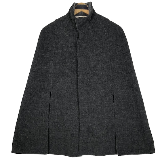 Vintage 90s Tsumori Chisato 1998 AW Wool Cloak Poncho Light Jacket 