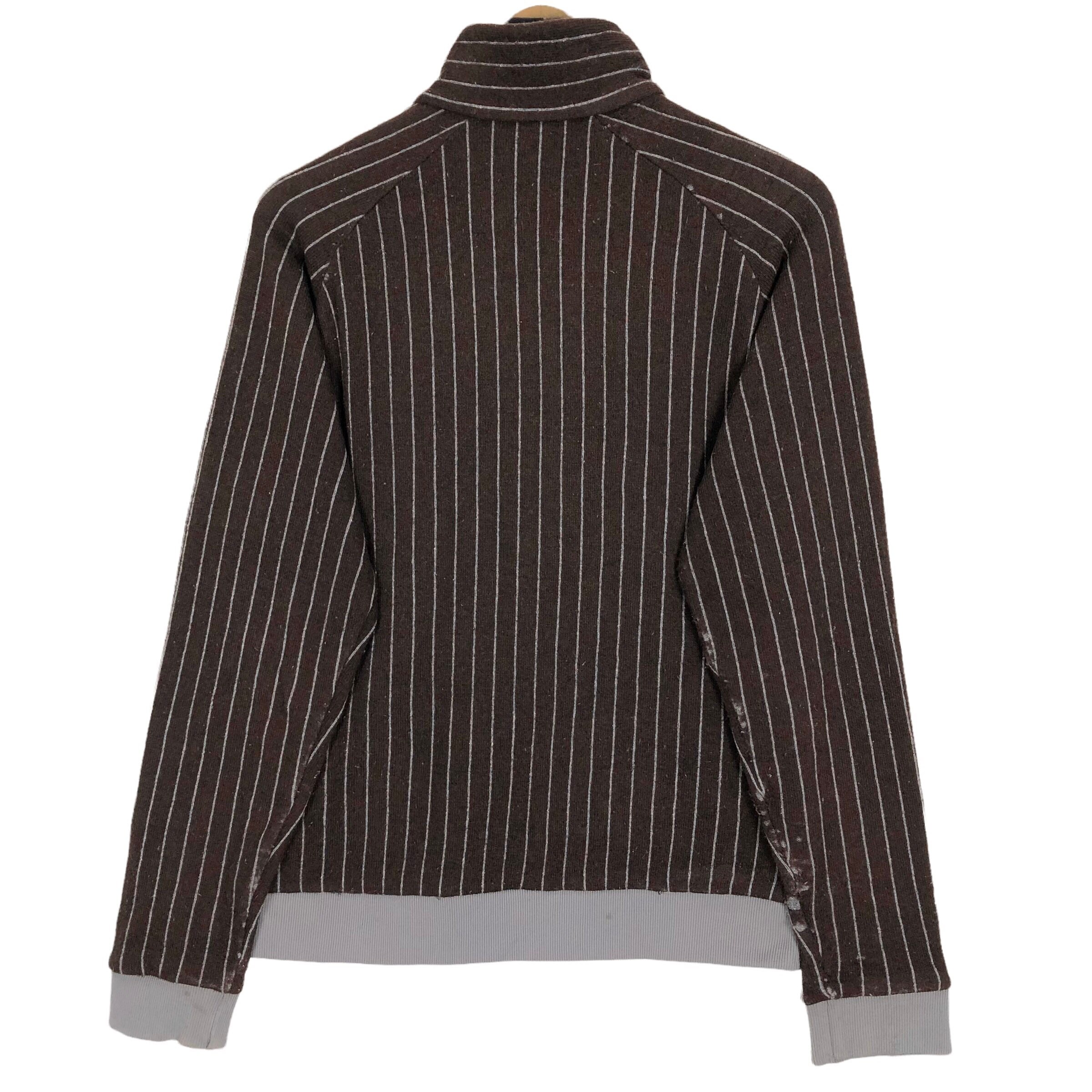 Vintage 2006 Patagonia Knitted Track Top: Striped Full Zip Jacket