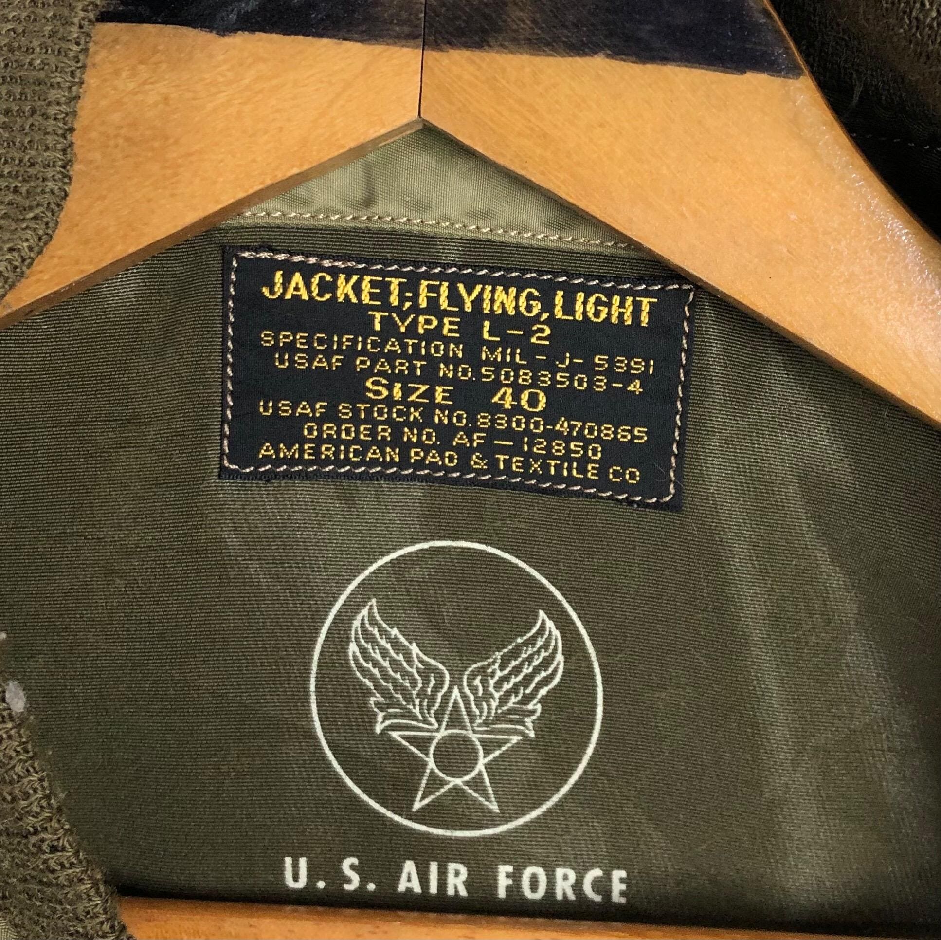 Buzz Rickson's US Air Force L-2 Flight Jacket - Size L - Etsy