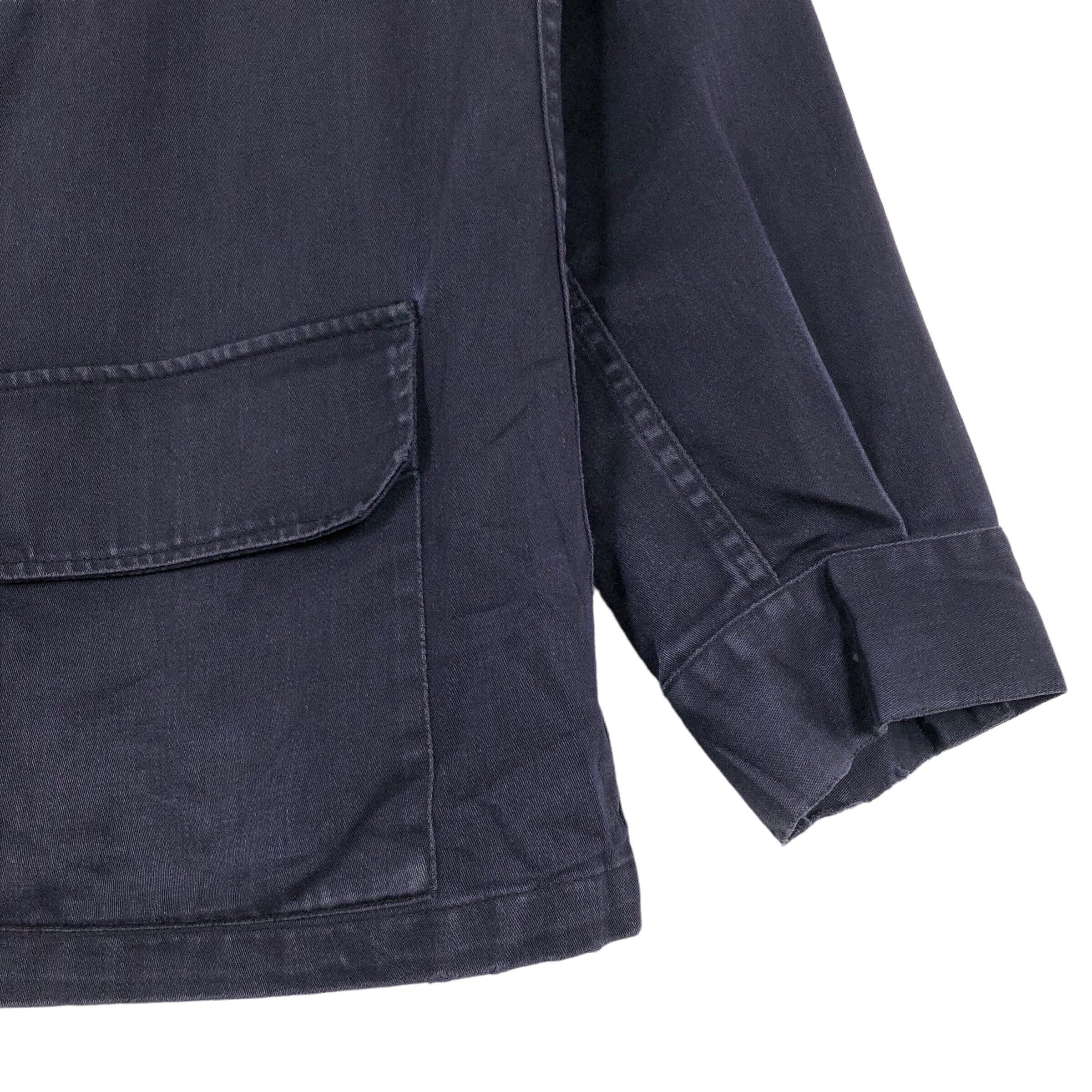 Vintage 90s A.P.C. Navy Cotton Parka Jacket - French Designer