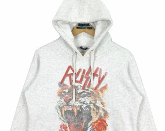 Vintage Rusty Surfboards Hoodie Pullover Sweatshirt Big Logo Rusty Australia Surfwear Streetwear Size S Etsy