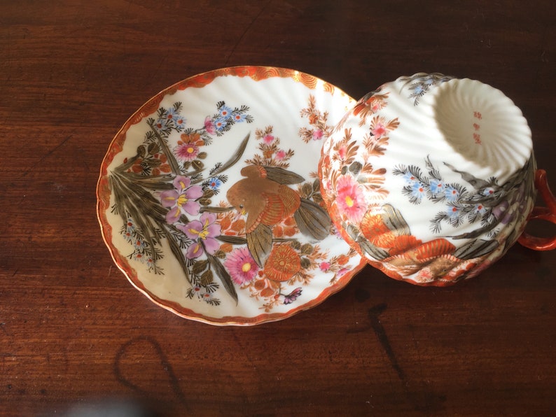 Egg-shell cup and saucer