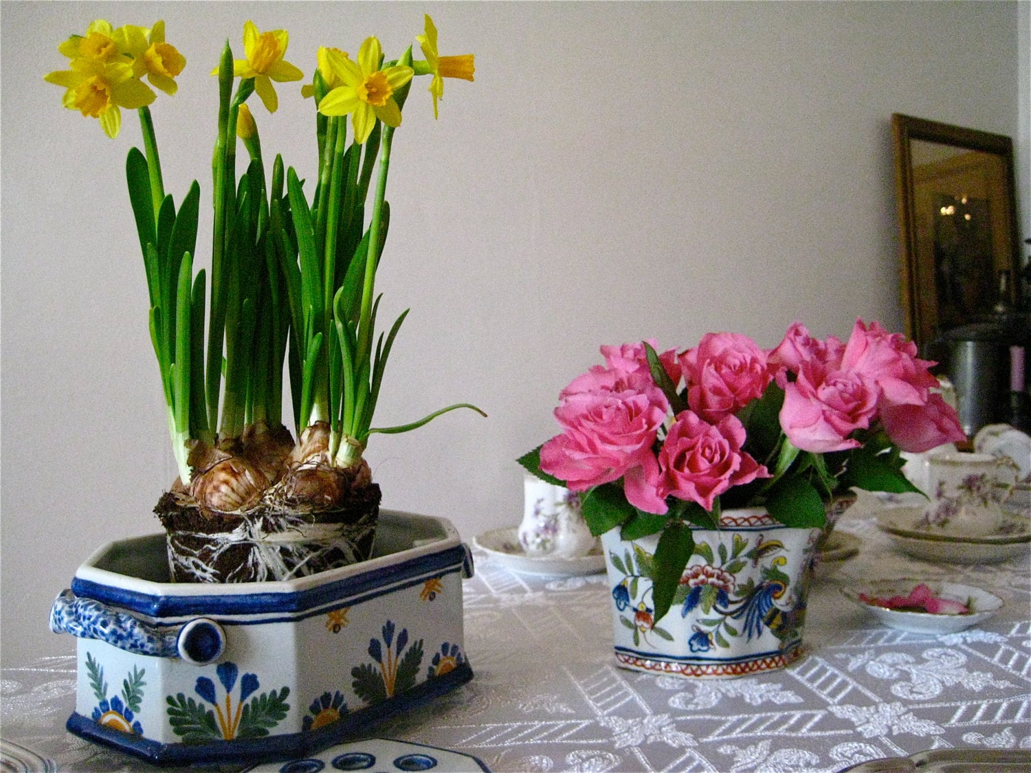 Jardinière Faience Style Nevers